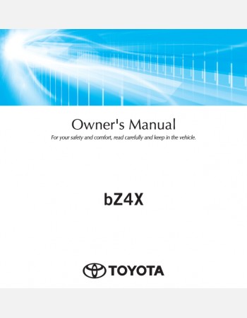 toyota bz4x 2024 owners manual